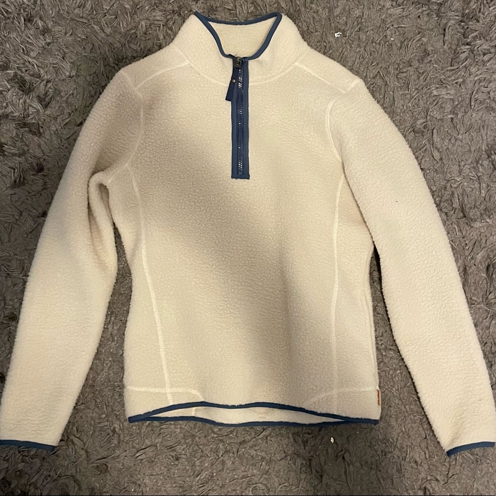 Womenswear Cream 3/4 Zip Jacket
